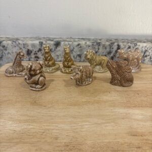 Wade Whimsies Red Rose Tea Figurines - Lot Of 8 - 1950’s